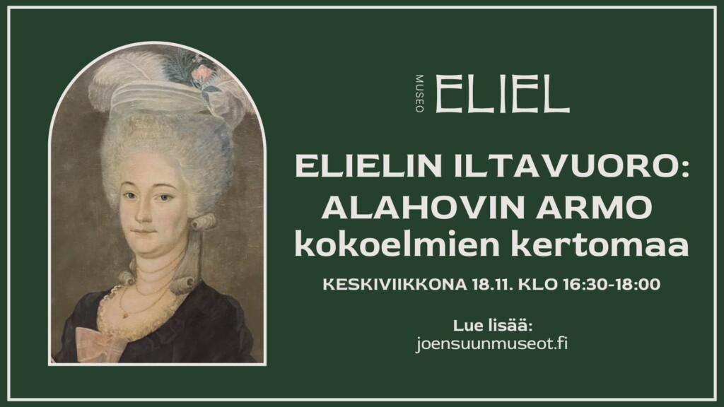 Maalaus naisesta, joka on pukeutunut röyhelöiseen päähineeseen.